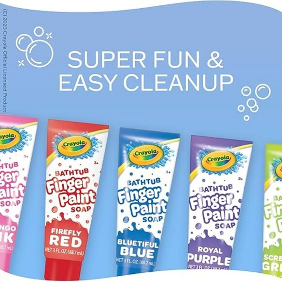 LAST ONE Crayola Finger Paint Soap 5PC Set NEW - Picture 4 of 6